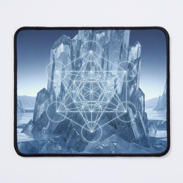 Item preview, Glowing Metatron's Cube Ice Crystal Landscape | Monkeybusiness designed and sold by monkeybusiness.pt.