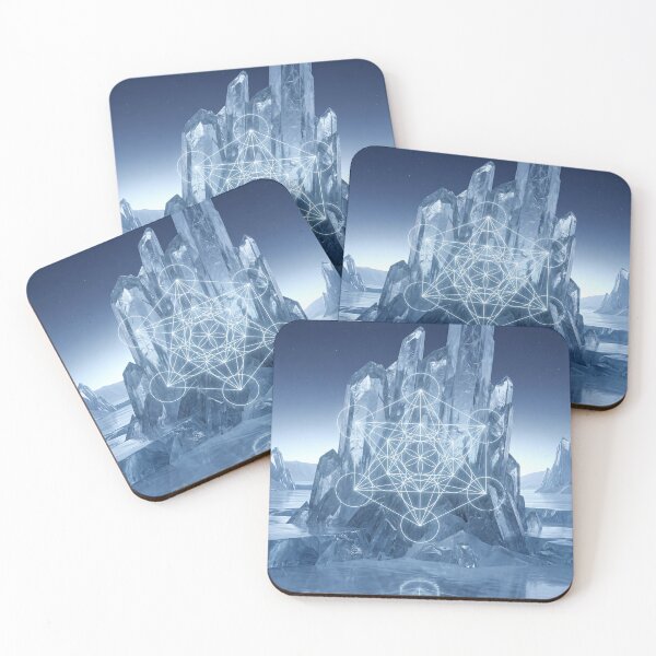 Item preview, Glowing Metatron's Cube Ice Crystal Landscape | Monkeybusiness designed and sold by monkeybusiness.pt.