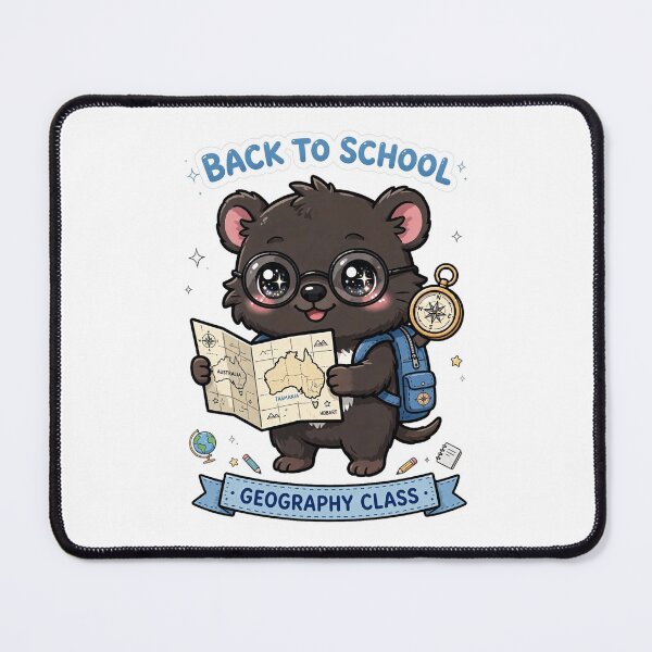 Item preview, Geography Class Tasmanian Devil Map designed and sold by Wildlife-Walk.