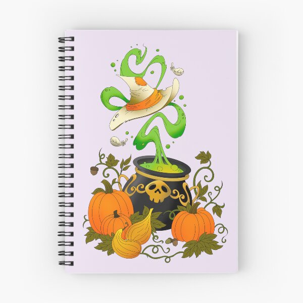 Item preview, Halloween Witch’s Cauldron with Pumpkins and Magic Potion designed and sold by DesgnsxGifts.