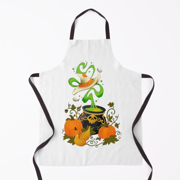 Item preview, Halloween Witch’s Cauldron with Pumpkins and Magic Potion designed and sold by DesgnsxGifts.