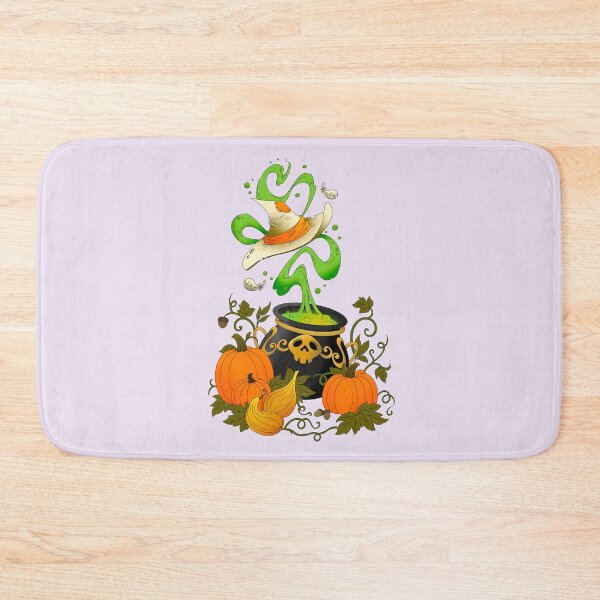 Item preview, Halloween Witch’s Cauldron with Pumpkins and Magic Potion designed and sold by DesgnsxGifts.