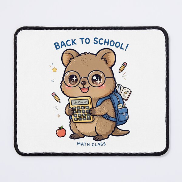Item preview, Back To School Math Quokka designed and sold by Wildlife-Walk.