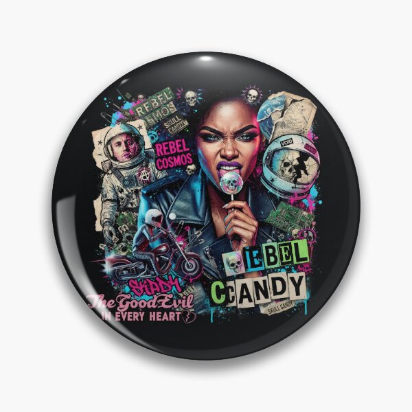 Item preview, Rebel Cosmos Woman Skull Lollipop designed and sold by Voodoo Store Paranormal Collections.