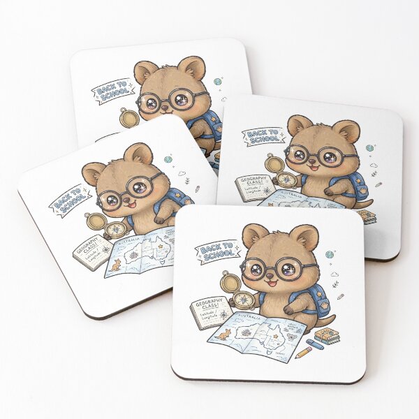 Item preview, Back To School Quokka Geography Map designed and sold by Wildlife-Walk.