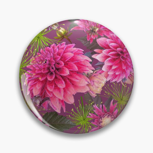 Item preview, Dahlias and Papyrus on Berry 843262 designed and sold by Art in My Loft.