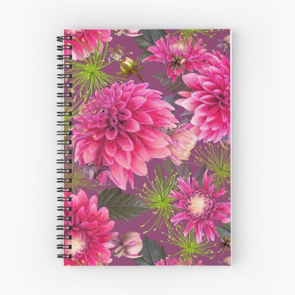 Item preview, Dahlias and Papyrus on Berry 843262 designed and sold by Art in My Loft.