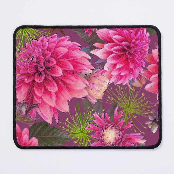 Item preview, Dahlias and Papyrus on Berry 843262 designed and sold by Art in My Loft.