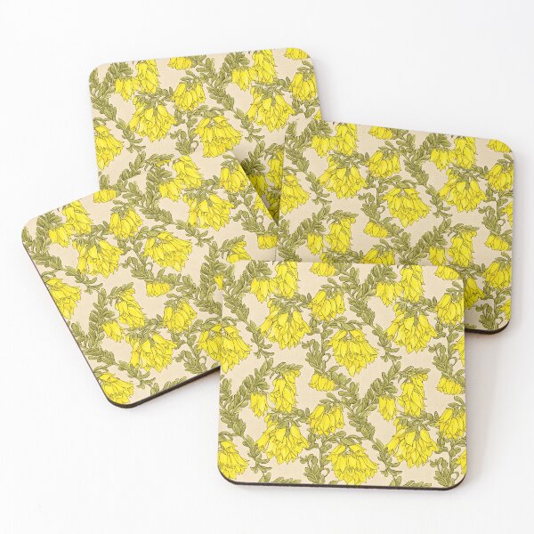 Item preview, Australian Yellow Bells Botanical Floral Pattern designed and sold by Studio BC.