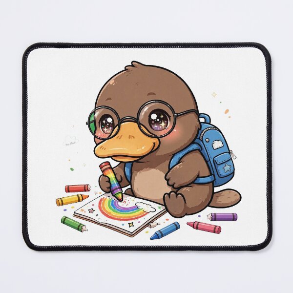 Item preview, Cute Platypus Rainbow Crayon Art designed and sold by Wildlife-Walk.
