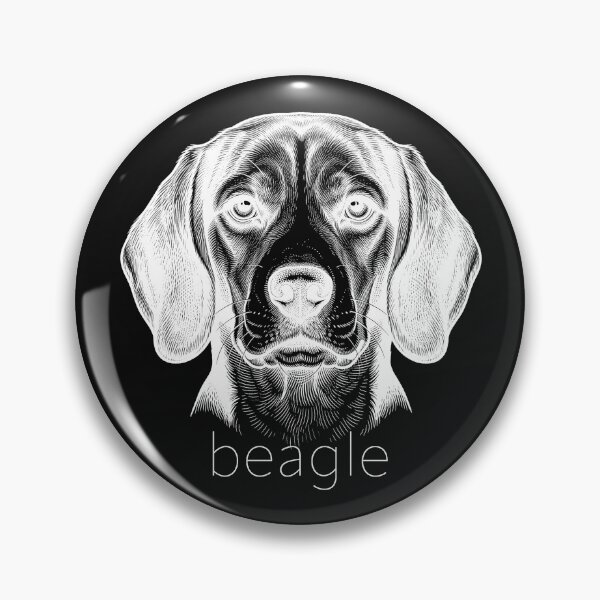 Item preview, Detailed Beagle Illustration for dark colored background designed and sold by SUP-R-Ts.