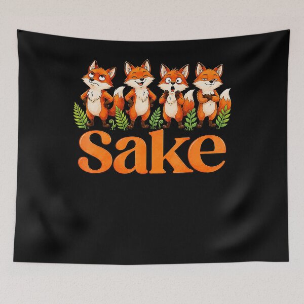 Item preview, For Fox Sake Four Foxes Funny Woodland Animal Humor designed and sold by Krwasatoune.