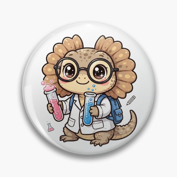 Item preview, Cute Frill Lizard Scientist Chemistry Lab designed and sold by Wildlife-Walk.