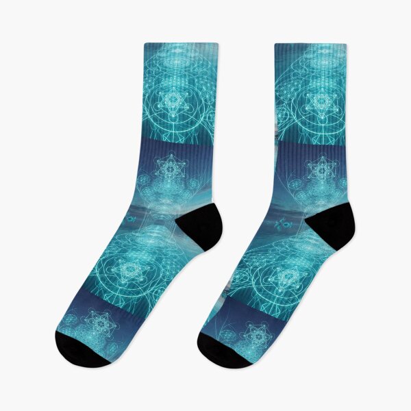 Item preview, Glowing Cyan Sacred Geometry Ocean Pathway Portal | Monkeybusiness designed and sold by monkeybusiness.pt.