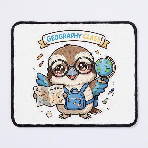 Item preview, Cute Kookaburra Geography Class Australia Map designed and sold by Wildlife-Walk.