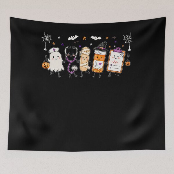 Item preview, Halloween Nurse Doodle Supplies Ghost Spooky Season designed and sold by Krwasatoune.