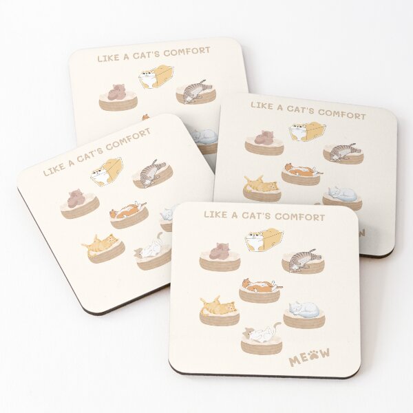 Item preview, Like a Cats Comfort Cute Sleeping Kawaii Kitty Illustration designed and sold by HBBS DESIGNS.