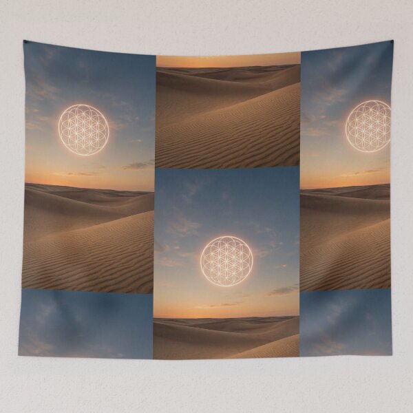Item preview, Glowing Flower of Life Desert Sunset Sun | Monkeybusiness designed and sold by monkeybusiness.pt.