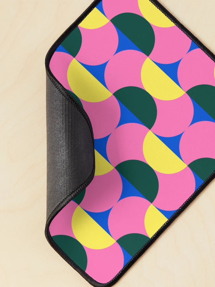 Thumbnail 2 of 5, Mouse Pad, Retro Bright Circular Pattern designed and sold by RACDesignStudio.