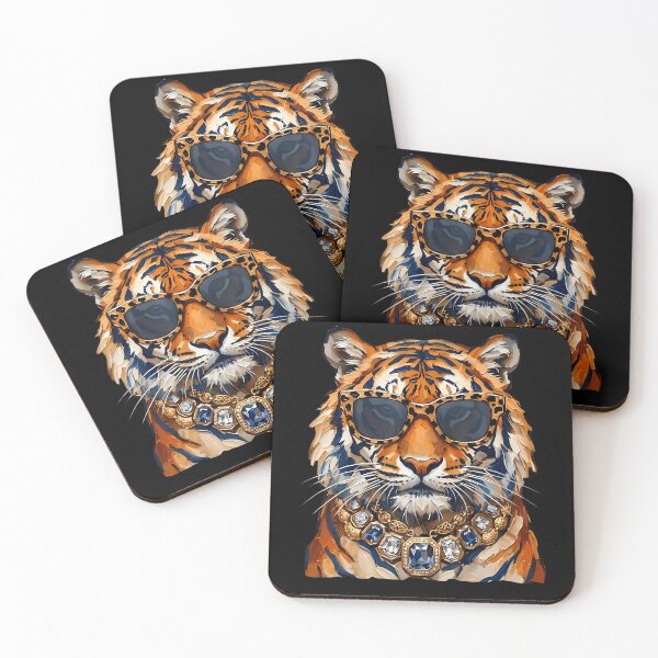 Item preview, Cool Tiger Roar Leopard Sunglasses Funny  designed and sold by Krwasatoune.