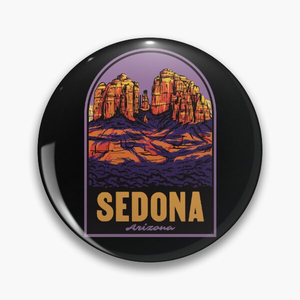 Item preview, Sedona Arizona Cathedral Rock Retro Desert Travel Poster designed and sold by HalpinDesign.