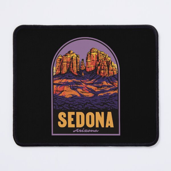 Item preview, Sedona Arizona Cathedral Rock Retro Desert Travel Poster designed and sold by HalpinDesign.