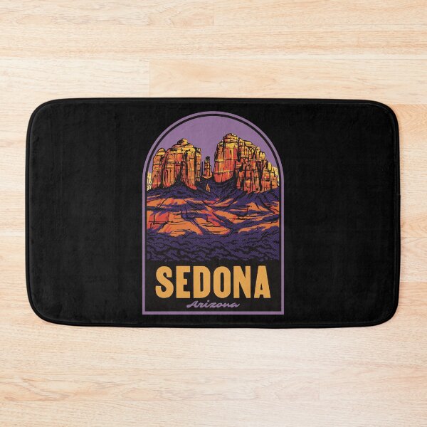 Item preview, Sedona Arizona Cathedral Rock Retro Desert Travel Poster designed and sold by HalpinDesign.