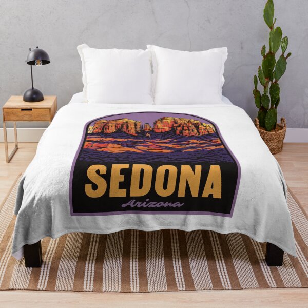 Item preview, Sedona Arizona Cathedral Rock Retro Desert Travel Poster designed and sold by HalpinDesign.