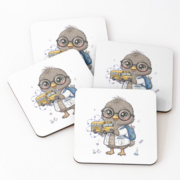 Item preview, Cute Emu Science School Bus Atom designed and sold by Wildlife-Walk.