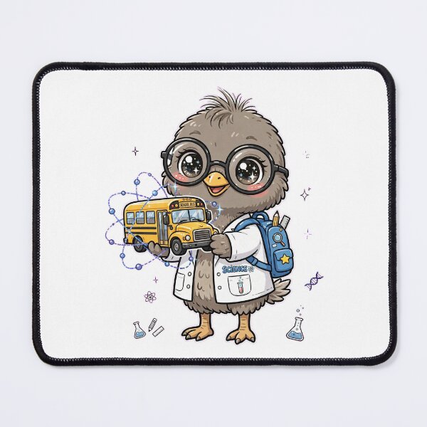 Item preview, Cute Emu Science School Bus Atom designed and sold by Wildlife-Walk.