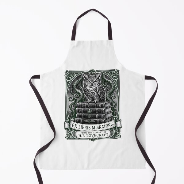 Item preview, H.P. Lovecraft Ex Libris Miskatonic Owl designed and sold by Fenay Designs.