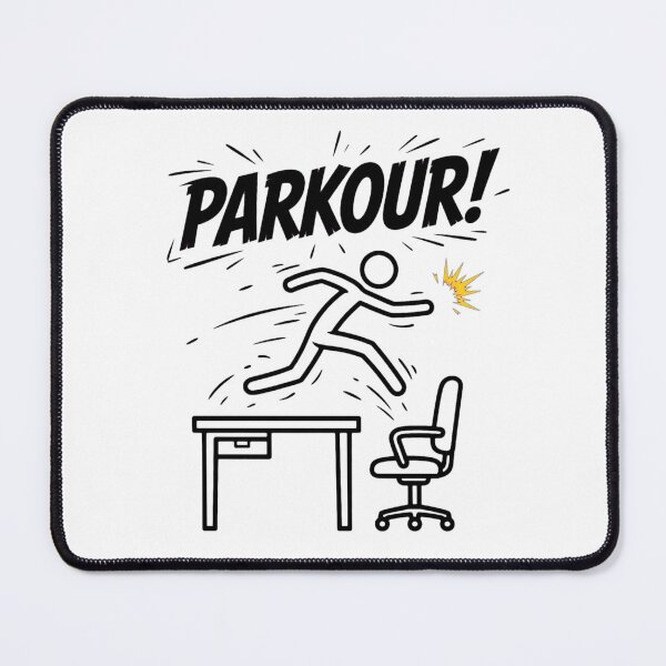 Item preview, Office Humor - Parkour designed and sold by GeeklyShirts.