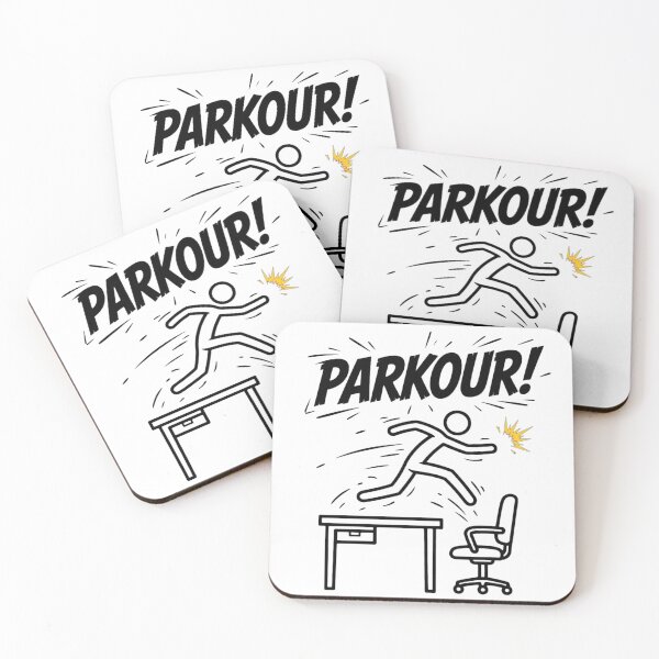 Item preview, Office Humor - Parkour designed and sold by GeeklyShirts.