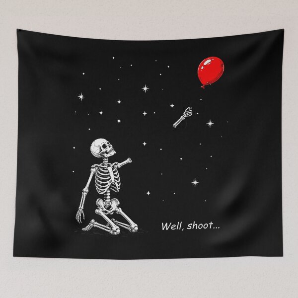 Item preview, Funny Well Shoot Skeleton Lost Balloon Halloween Ghost Meme designed and sold by Krwasatoune.