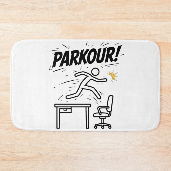Item preview, Office Humor - Parkour designed and sold by GeeklyShirts.