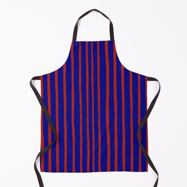 Item preview, Red Brush Stroke Stripes Pattern on Blue designed and sold by OneThreeSix.