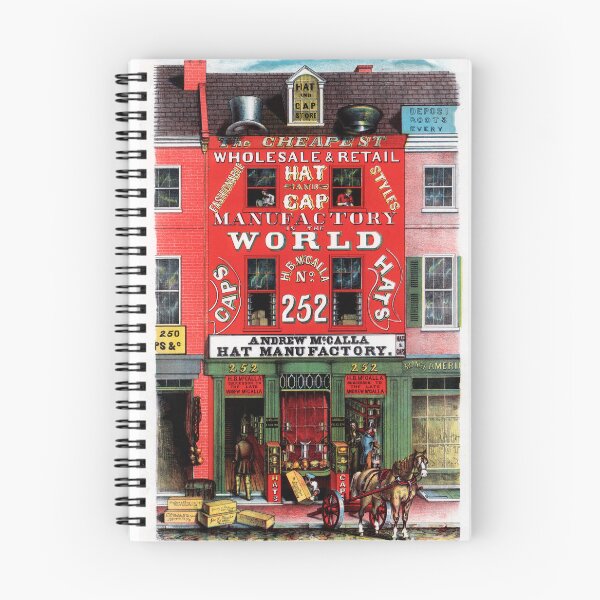 Item preview, H. B. McCalla, Hat & Cap Store Philadelphia Advertising, 1852 designed and sold by Fine-Art-Hub.