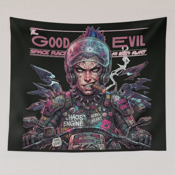 Item preview, Space Racer Biker Cigar Mohawk designed and sold by Voodoo Store Paranormal Collections.
