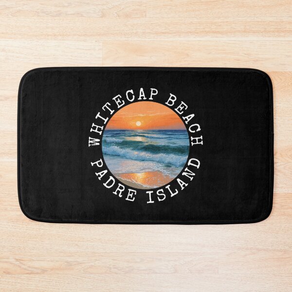 Item preview, Whitecap Beach - Padre Island (with White Lettering) designed and sold by VelvetRoom.