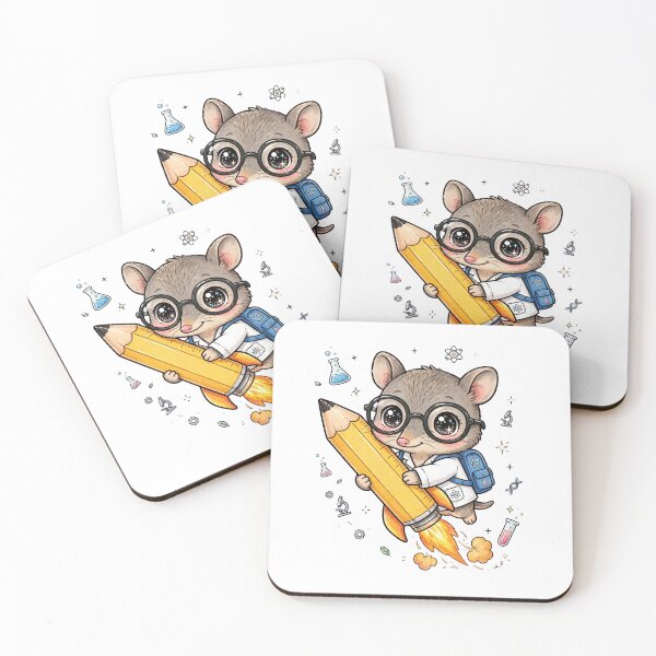 Item preview, Cute Bandicoot Science Pencil Rocket Ride designed and sold by Wildlife-Walk.