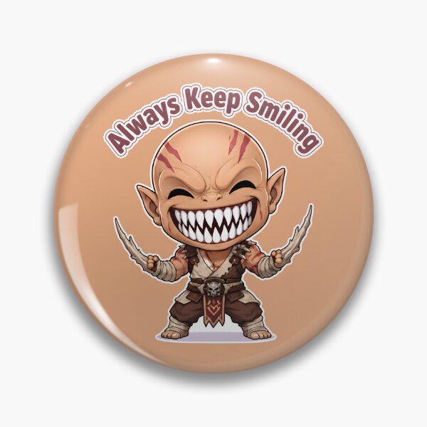 Item preview, Cute Mortal Smile - Mischievous Funny Gamer Kid Design designed and sold by SlightlyUnreal.