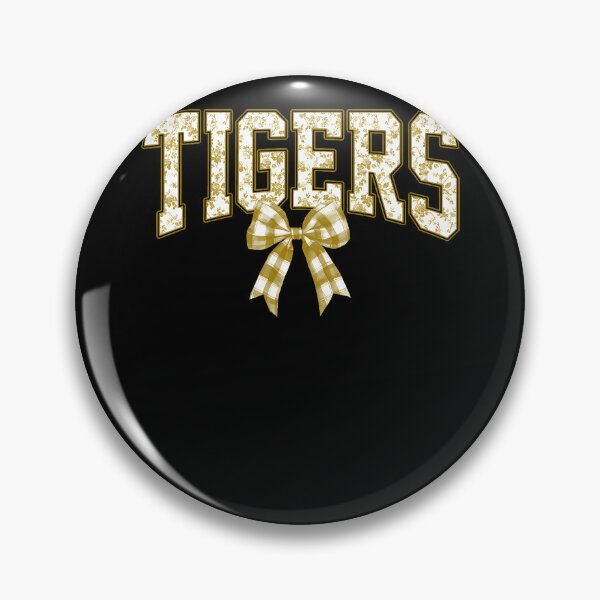 Item preview, Gold Tiger Big Cat Lover Floral Plaid Bow Back To School designed and sold by Krwasatoune.