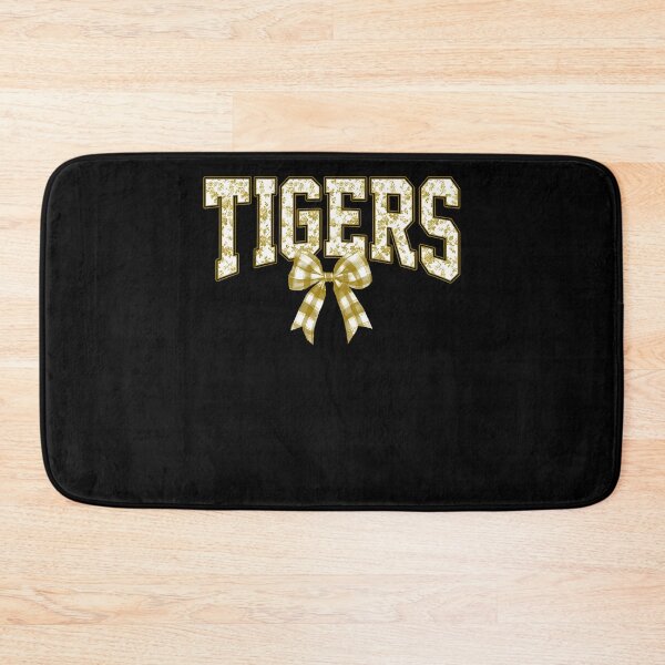 Item preview, Gold Tiger Big Cat Lover Floral Plaid Bow Back To School designed and sold by Krwasatoune.