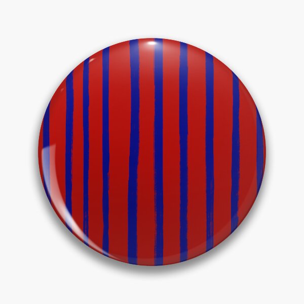 Item preview, Blue Brush Stroke Stripes Pattern on Red designed and sold by OneThreeSix.