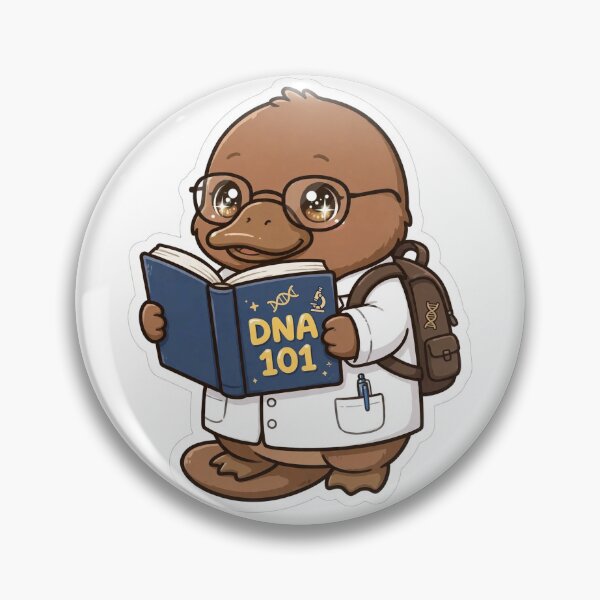 Item preview, Cute Platypus Reading DNA 101 Book designed and sold by Wildlife-Walk.