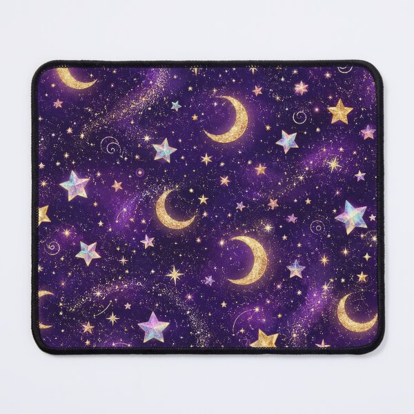 Item preview, Purple Galaxy Moon and Stars Pattern designed and sold by HiPatti.