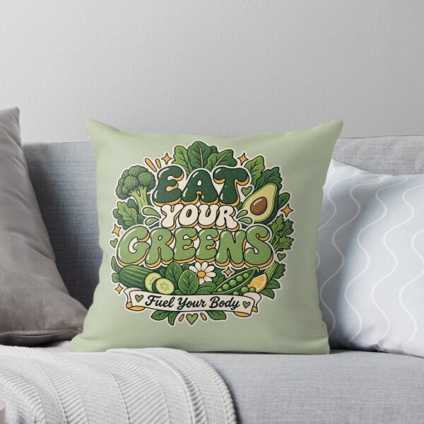 Item preview, Eat Your Greens, Fuel Your Body,  Healthy Eating & Wellness Design designed and sold by Right-UR.