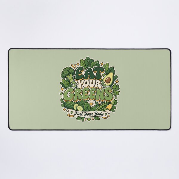 Item preview, Eat Your Greens, Fuel Your Body,  Healthy Eating & Wellness Design designed and sold by Right-UR.