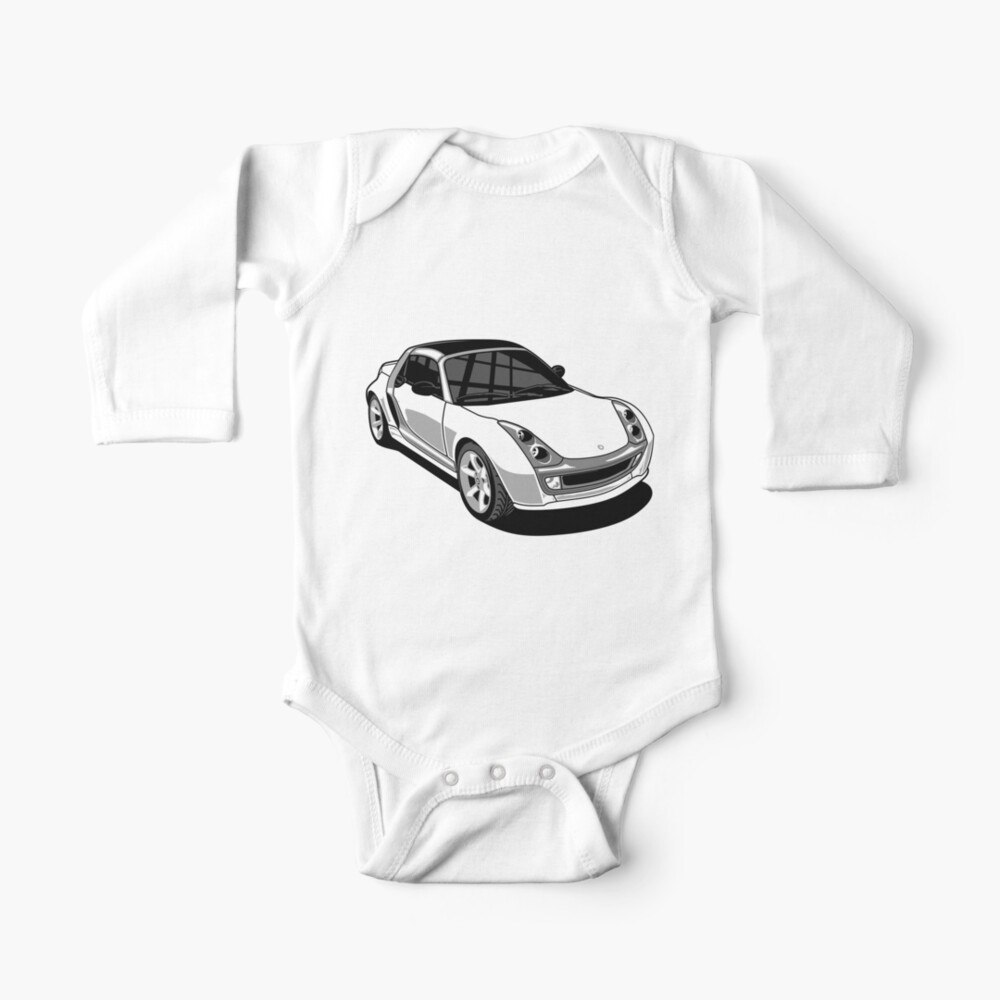 Smart Roadster 452 Finale Edition Silver Tridion And Grey Bumpers Baby One Piece By Tld Redbubble