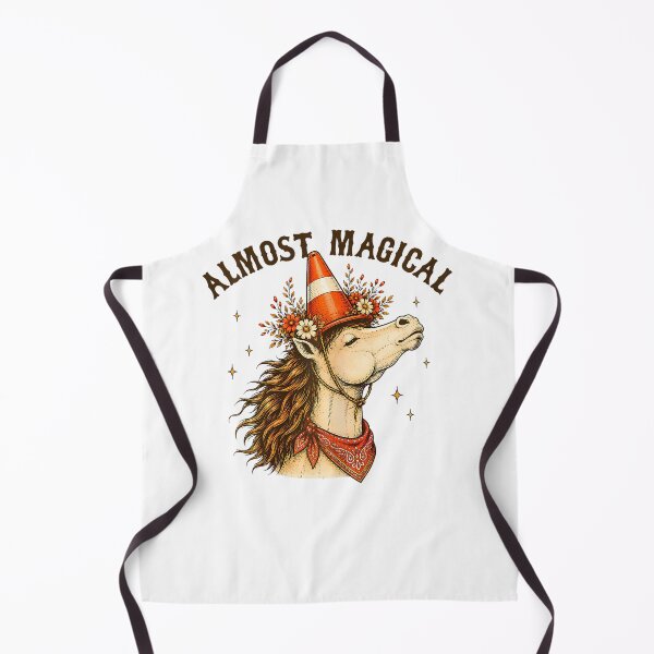 Item preview, Almost Magical Funny Horse Unicorn Humor Traffic Cone Hat designed and sold by Krwasatoune.